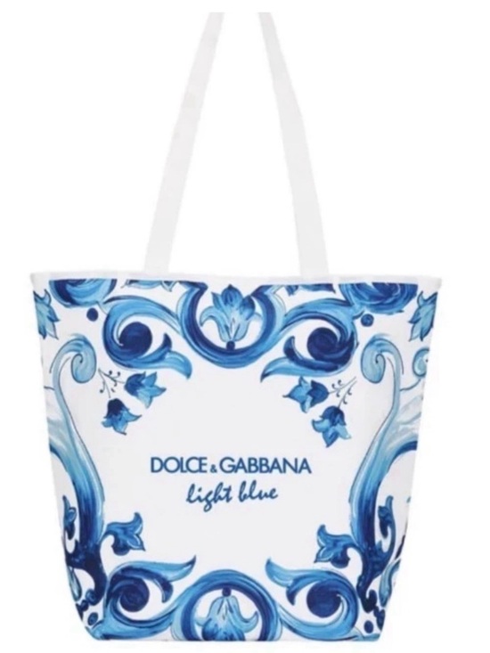 Dolce & Gabbana Handbags - Dolce & Gabbana light blue White Tote/cooler with Blue Floral